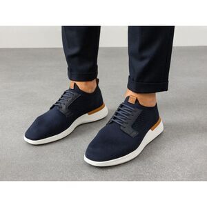 Wolf & Shepherd Men's Navy Swiftknit Derby Casual Shoes Size 14